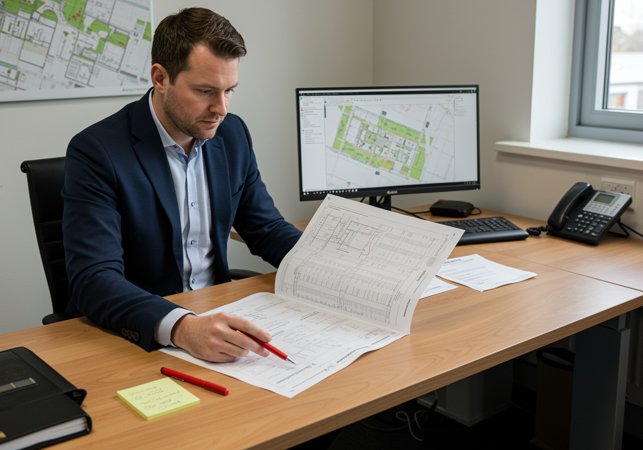 Independent quantity surveyor comparing contractor BIM take-off against validated quantities on a UK construction project